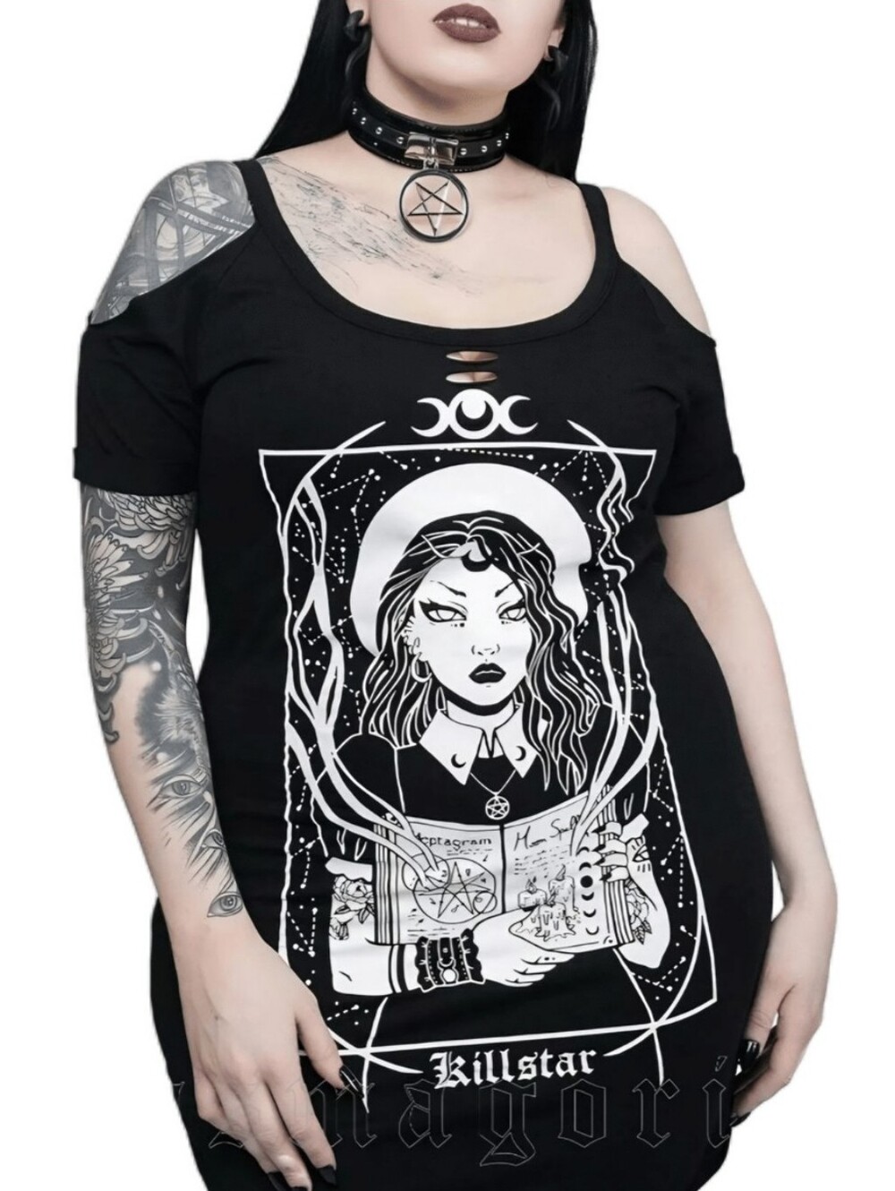 Killstar Moonspell Distress Top